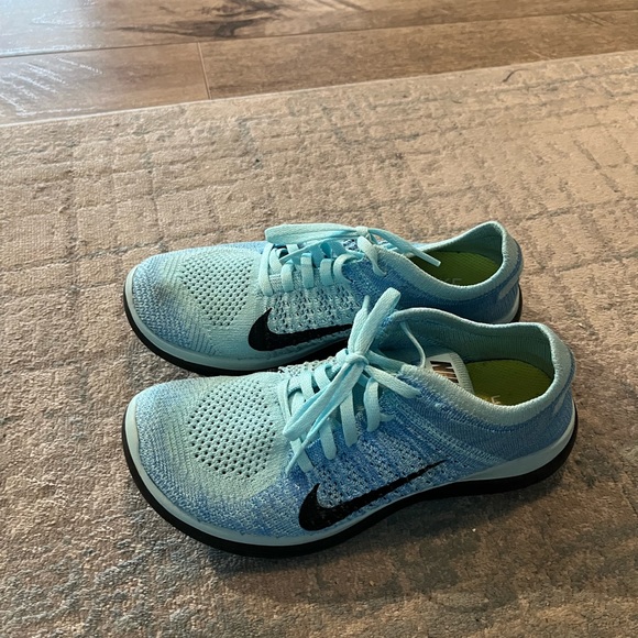 Nike Shoes Nike Free Flyknit Blue Black Nike Shoes Nike Free Flyknit  Poshmark